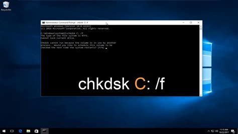 how to run check disk